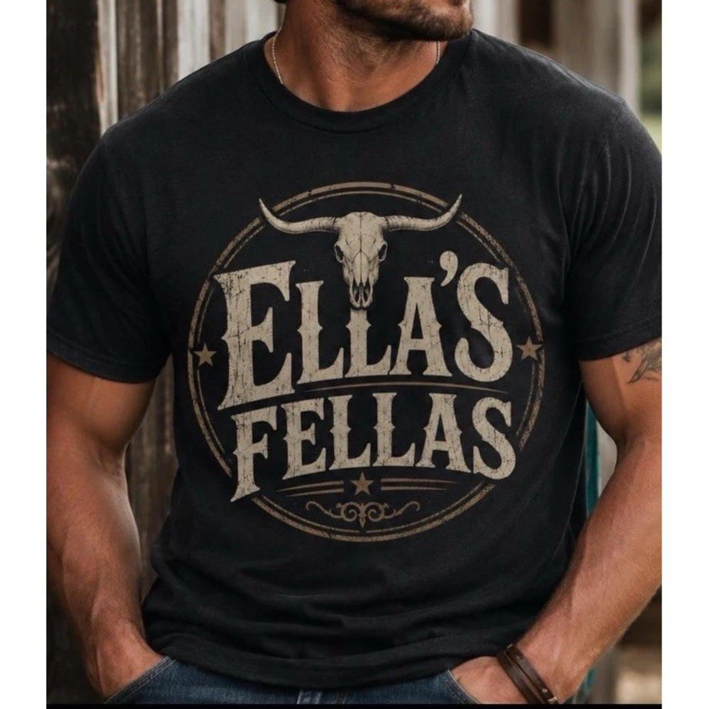 Ella Fella Ella Langley T-shirt Adult Unisex Black 2XL